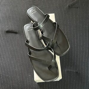 A New Day Black Minimalist Sandals